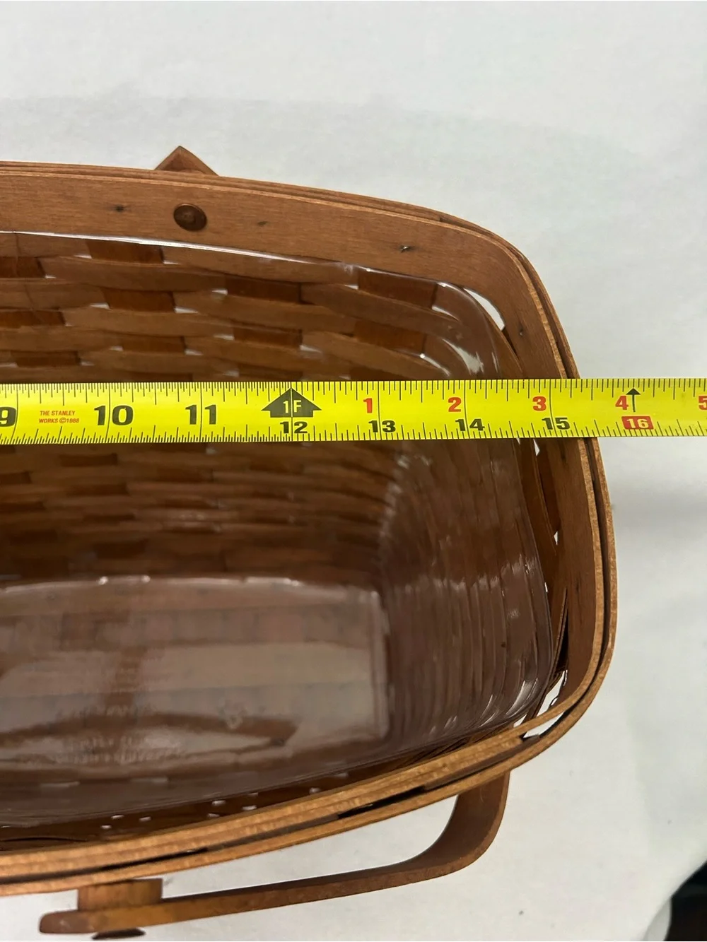 Longaberger 1989 Large Double Handle Market Basket with Protector